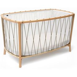 Charlie Crane KIMI Baby Bed with Organic Mattress - Hazelnut
