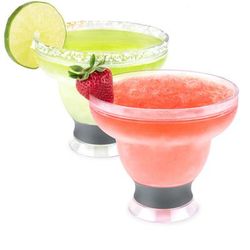Margarita Freeze Cooling Cups (Set Of 2) By by HOST in Grey