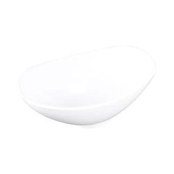 Elite Global Solutions M138OV-NW Organic Bowls 3 1/4 qt Oval Melamine Serving Bowl, White