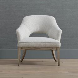 Coraline Accent Chair - Pine York Performance Leather - Frontgate