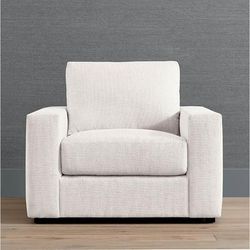 Declan Lounge Chair - Cloud Velvet Fabric - Frontgate