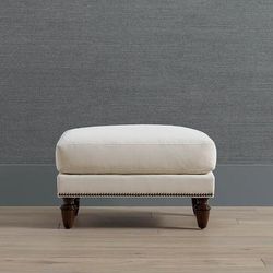 Kahli Ottoman - Indigo Crypton Nolita Dot Performance - Frontgate