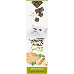 Fancy Feast Savory Cravings Limited Ingredient Chicken Flavor Cat Treats, 1 oz.