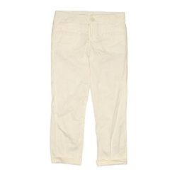 Benetton Class Casual Pants: White Bottoms - Kids Girl's Size 7 Slim