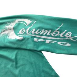 Columbia Tops | Columbia Sportswear Omni-Shade Sun Protection Shirt Rash Guard. Long Sleeve. L | Color: Green/White | Size: L