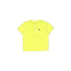 Carter's Short Sleeve Henley Shirt: Yellow Tops - Size 9 Month