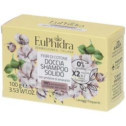 Euphidra Doccia Shampoo Solido Fiori Di Cotone 100 G