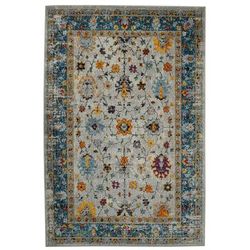 Montana Filomina Blue/Orange Polypropylene Area Rug 2'x3' - Amer Rug MON60203