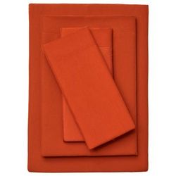 BH Studio Solid Microfiber Sheet Set by BH Studio in Terracotta (Size TWINXL)