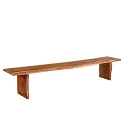"Anderson 105" Live Edge Wood Dining Bench in Chestnut Brown - TF321917AN"