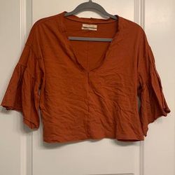 Urban Outfitters Tops | Cropped T-Shirt | Color: Red | Size: S