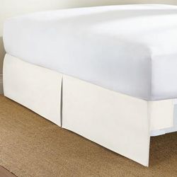 Tailored Magic Bedskirt by BrylaneHome in Ivory (Size TWIN)
