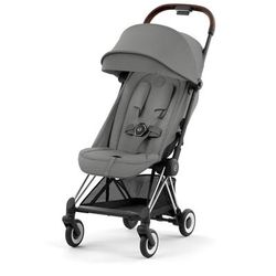 Cybex COYA Compact Stroller - Chrome / Dark Brown / Mirage Grey