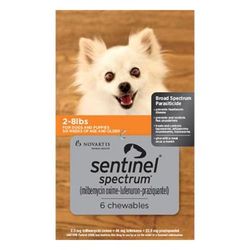 Sentinel Spectrum For Dogs 2-8 Lbs (Orange) 6 Chews