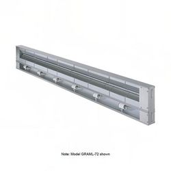 Hatco GRAML-72 72" Maximum Watts Infrared Strip Warmer - Single Rod, 1 Remote Toggle Control, 120v, Silver