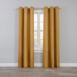 Wide Width BH Studio Microfiber Grommet Panel by BH Studio in Latte (Size 50" W 63" L)