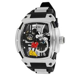 Invicta Disney Limited Edition Mickey Mouse Mechanical Men's Watch - 53mm Black Steel (44067)