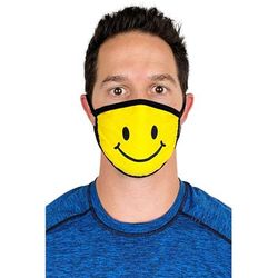 Smiley Cloth Face Mask (Yellow)