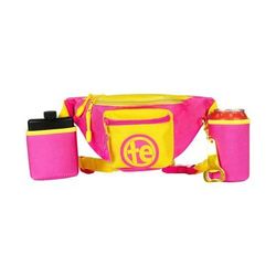 Pink Lemonade Fanny Pack with Drink Holder and Flask