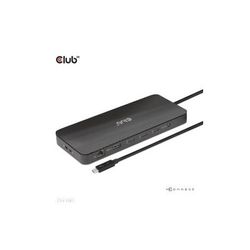 CLUB3D CSV-1581 replicatore di porte e docking station per laptop Thunderbolt 4 Nero