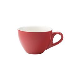 Steelite UCT8135 12 1/4 oz Utopia Barista Mighty Cup - Porcelain, Red