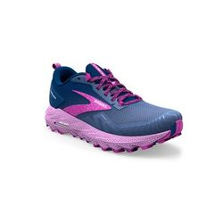 Brooks Cascadia 17 Running Shoes - Women's Navy/Purple/Violet 8.5 Narrow 1203921B449.085