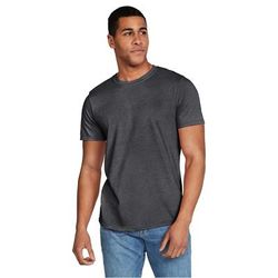 Gildan G640 Adult Softstyle T-Shirt in Heather Dark Grey size 2XL | Ringspun Cotton 64000, G64000