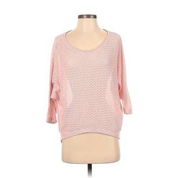 Nicolette Pullover Sweater: Pink Tops - Women's Size X-Small