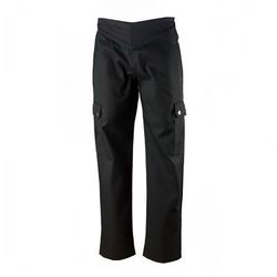Chef Revival LP002BK-XXS Ladies Cargo Chef's Pants w/ Elastic Waist - Poly/Cotton, Black, XX-Small, Multi-Colored