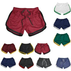 2024 Men's Sports Gym Athletic Shorts Middle Trousers Elastic Band Sports Man Middle Soft Cotton Blend Running