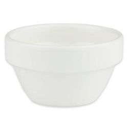Libbey 905356011 2 1/4 oz Royal Rideau Ramekin - Round, Slenda Pattern, White, 3 Dozen