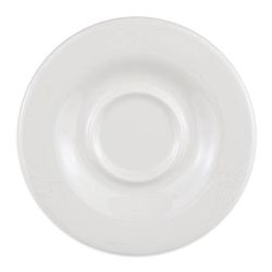 Libbey 950041436 5 5/8" Round Saucer w/ Cafe Royal Pattern, Royal Rideau, White