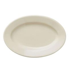 Libbey 740-901-956 9 1/8" x 6 1/4" Oval Porcelana Platter - Porcelain, Cream White