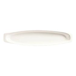 Libbey BW-6716 17 1/4" x 4" Oblong Chef's Selection Canoe Tray - Porcelain, Ultra Bright White