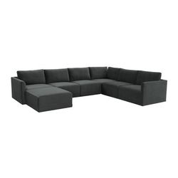 Willow Charcoal Modular Large Chaise Sectional - REN-L03120-SEC5
