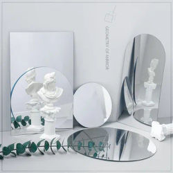 INS Photo Props Acrylic Mirror Set Product Reflector Inverted Photography Props fotografia Shooting Props for Jewelry Cosmetics