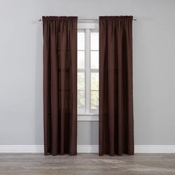 Wide Width BH Studio Microfiber Rod-Pocket Panel by BH Studio in Chocolate (Size 50" W 108"L)