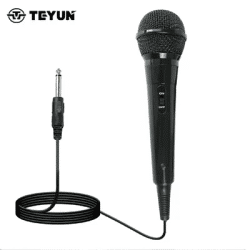 B12 Best karaoke Microphone with On and Off Switch Wired Karaoke Mic with 16.4ft XLR Electret Condenser Microphone for Singing