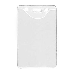 BRADY PEOPLE ID Clear Vinyl Vertical Badge Holder with Slot and Chain Holes (2.3 x 3.38", 1 1815-1100