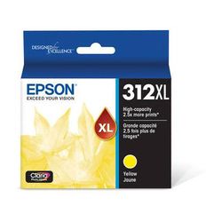 Epson T312XL Yellow Claria Photo HD Ink Cartridge with Sensormatic T312XL420-S