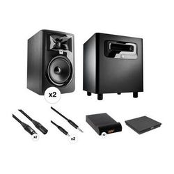 JBL 305P MkII - Studio Monitor Kit with Powered Subwoofer, Cables, and Isolatio 305P MKII