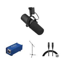 Shure SM7B Microphone Kit with Cloudlifter, Mic Stand, and Mic Cables SM7B