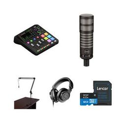 RODE RODECaster Duo Podcasting Kit with 512 AUDIO Limelight Mic, Boom Arm & Head RCP DUO