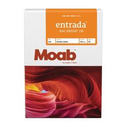 Moab Entrada Rag Bright 190 Paper (4 x 6", 50 Sheets) R08-ERB1904650