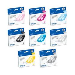 Epson 8 Ink Cartridge Set for Stylus Photo R2400 Printer (Includes Pho - [Site discount] T059620