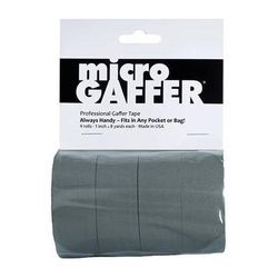 Visual Departures microGAFFER Compact Gaffer Tape (1" x 8 yd, 4-Pack, Gray) GT-2222