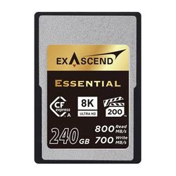 Exascend 240GB Essential Series CFexpress Type A Memory Card EXPC3EA240GB