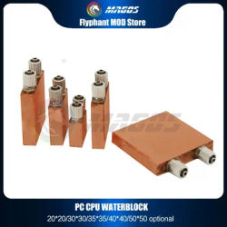 Water Cooled Block Pure Copper CPU Semiconductor Water Cooling Radiator