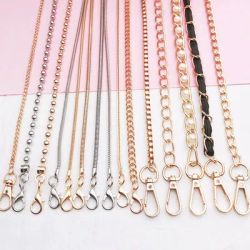 Metal Phone Chain 110CM 120CM Crossbody Neck Lanyard Silver Gold Women Men Strap Bag Lanyards DIY
