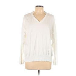 Sweatshirt: White Tops - Women's Size Large